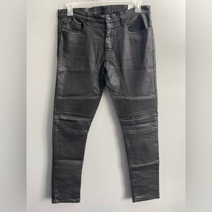 Belstaff MENS Jeans black biker moto pants